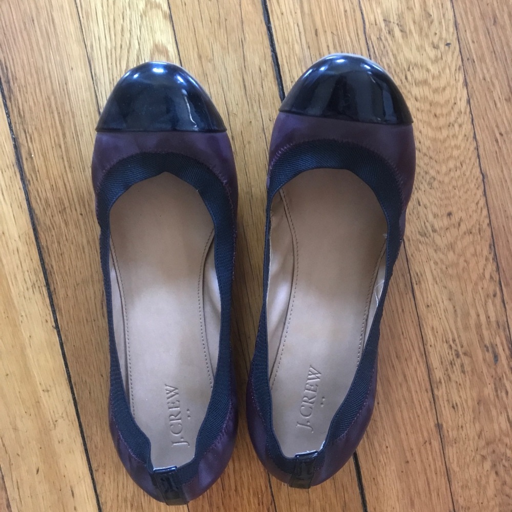 J. Crew Mila Leather Ballet Flats